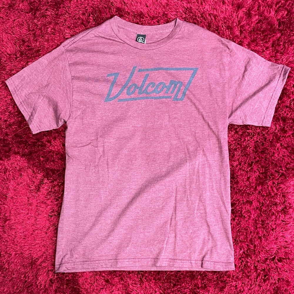 Volcom Surf Skateboard Medium Medium Snowboard Retro Shirt Heather Red